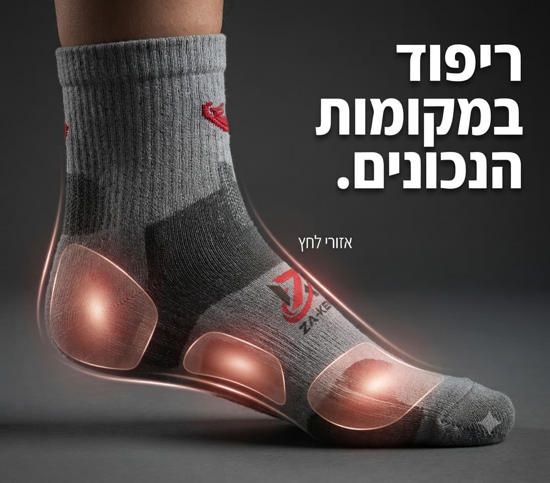 ריפוד אנטומי באזורי הלחץ הנכונים — Za-Ken COPPER-ARMOR